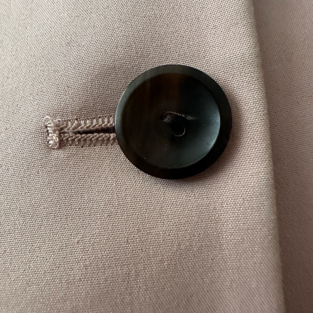 Zara Basic One Button Front Closure Pale Pink Bla… - image 7